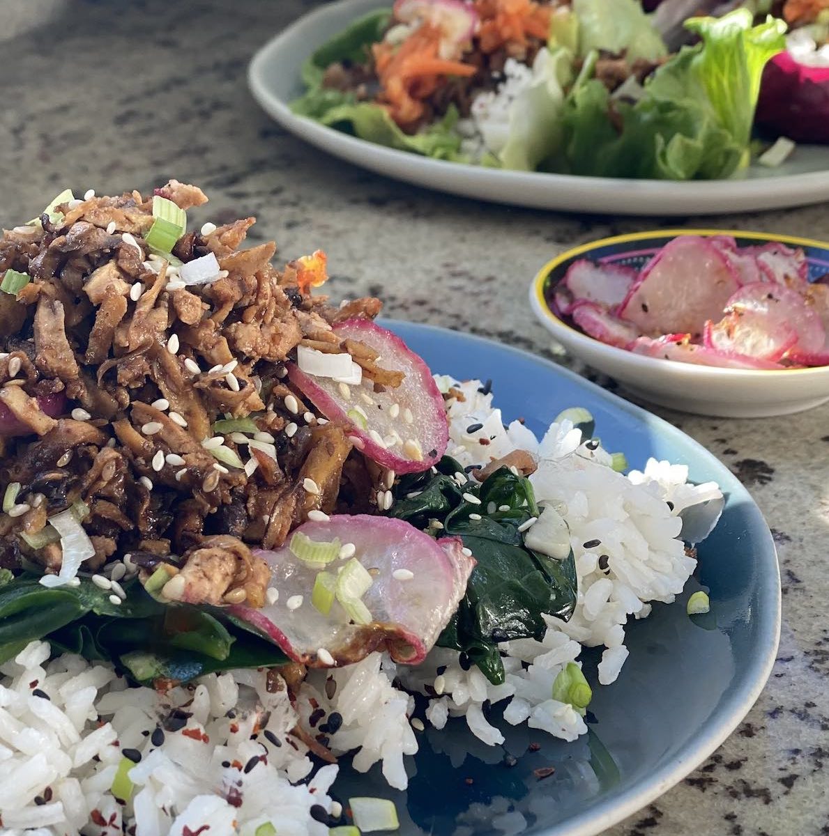 Shredded BulgogiStyle Mushrooms & Tofu (serving options)
