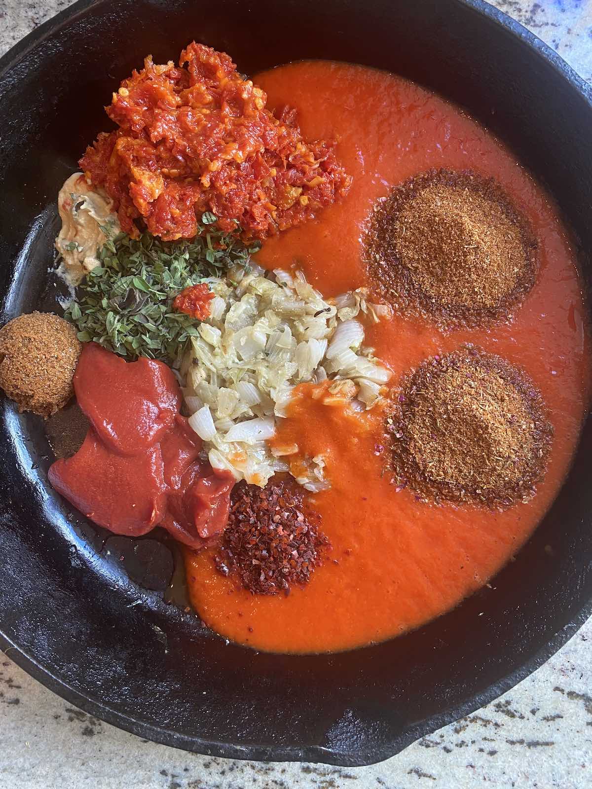 harissa bbq sauce ingredients.